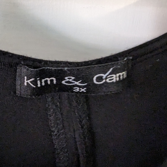 Super cute Basic Black shirt 3x SHEER BACK - Picture 3 of 6